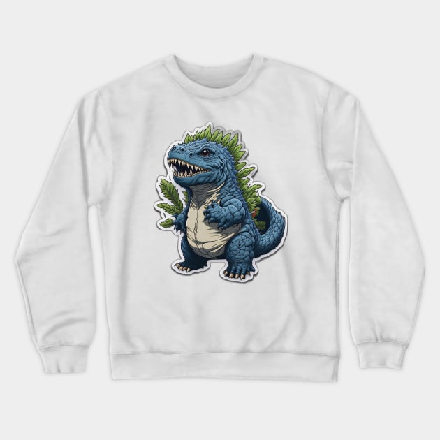 godzilla Crewneck Sweatshirt by Rizstor